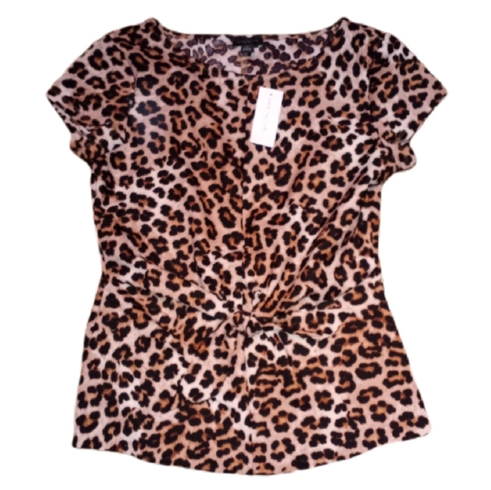 NWT Ann Taylor Leopard Print Blouse